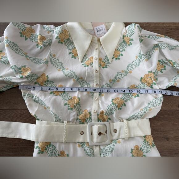 NWT Keepsake The Label Sorelle Vera Long Sleeve Button Down Midi Dress Size 8 - Picture 14 of 15